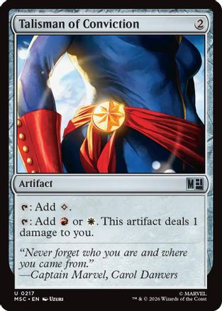 Image of Talisman of Conviction (MSC-217) - Commander: Marvel Super Heroes
