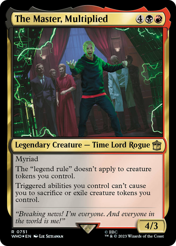 Image of The Master, Multiplied (Surge Foil) [Doctor Who]