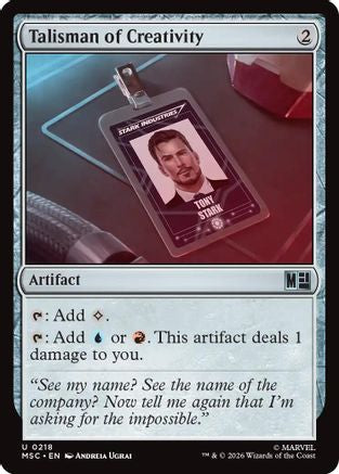 Image of Talisman of Creativity (MSC-218) - Commander: Marvel Super Heroes