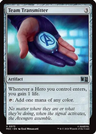 Image of Team Transmitter (MSC-573) - Commander: Marvel Super Heroes Foil