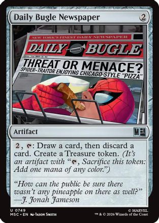 Image of Daily Bugle Newspaper (MSC-749) - Commander: Marvel Super Heroes