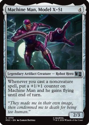 Image of Machine Man, Model X-51 (MSC-751) - Commander: Marvel Super Heroes