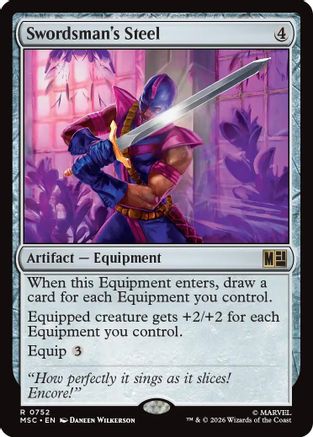 Image of Swordsman's Steel (MSC-752) - Commander: Marvel Super Heroes