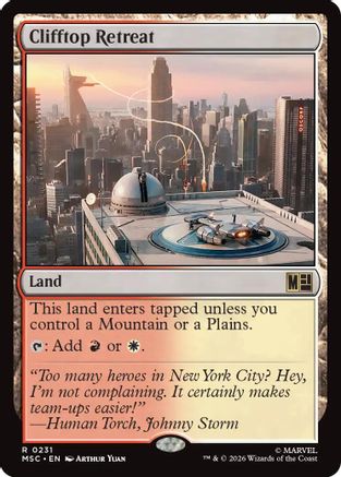Image of Clifftop Retreat (MSC-231) - Commander: Marvel Super Heroes