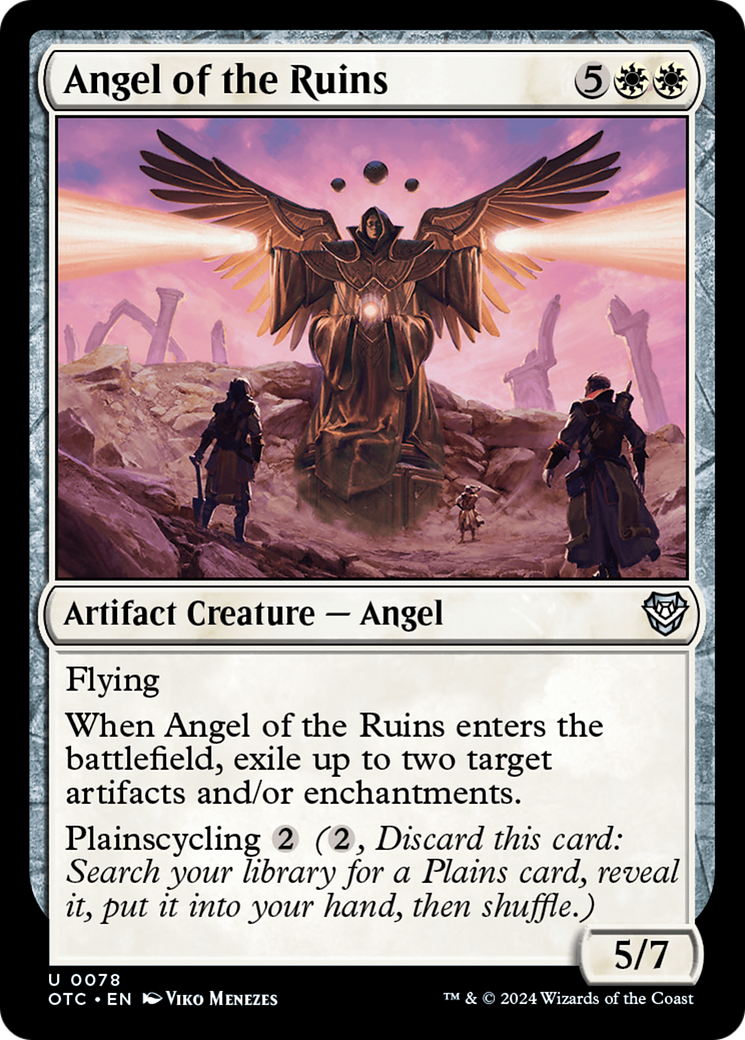 Image of Angel of the Ruins [Outlaws of Thunder Junction Commander]