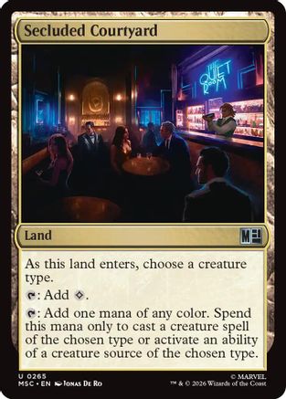Image of Secluded Courtyard (MSC-265) - Commander: Marvel Super Heroes