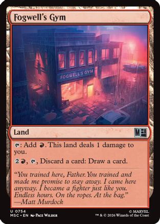 Image of Fogwell's Gym (MSC-754) - Commander: Marvel Super Heroes Foil