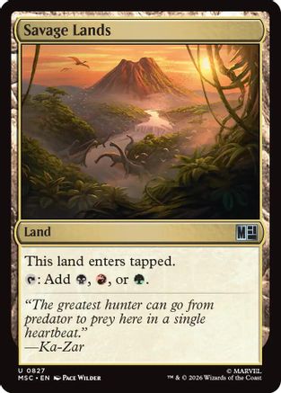 Image of Savage Lands (MSC-827) - Commander: Marvel Super Heroes Foil