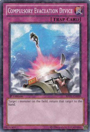Image of Compulsory Evacuation Device [BP01-EN099] Starfoil Rare