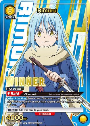 Image of Rimuru (012) (Winner) (UEPR/TSK-1-012) - Union Arena Promotion Cards Foil