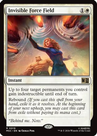 Image of Invisible Force Field (MSC-019) - Commander: Marvel Super Heroes