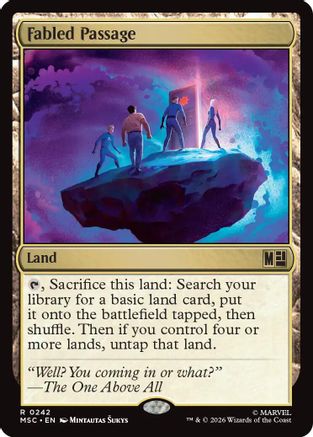 Image of Fabled Passage (Surge Foil) (MSC-242) - Commander: Marvel Super Heroes Foil