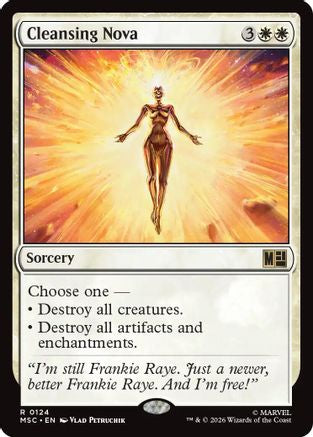 Image of Cleansing Nova (Surge Foil) (MSC-124) - Commander: Marvel Super Heroes Foil