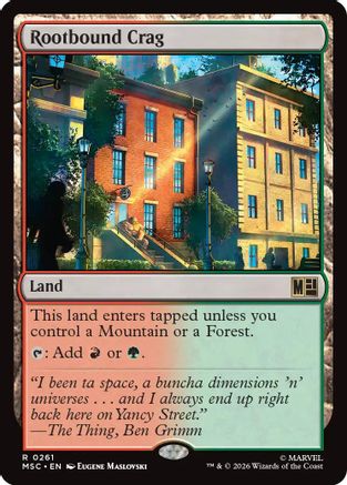Image of Rootbound Crag (MSC-261) - Commander: Marvel Super Heroes