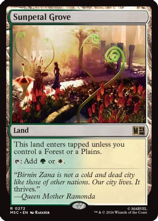 Image of Sunpetal Grove (MSC-272) - Commander: Marvel Super Heroes