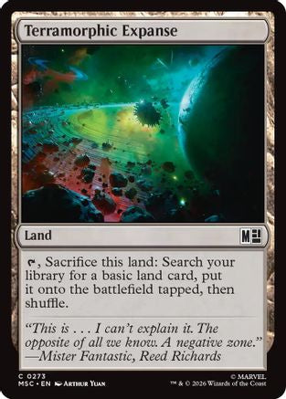 Image of Terramorphic Expanse (0273) (Surge Foil) (MSC-273) - Commander: Marvel Super Heroes Foil