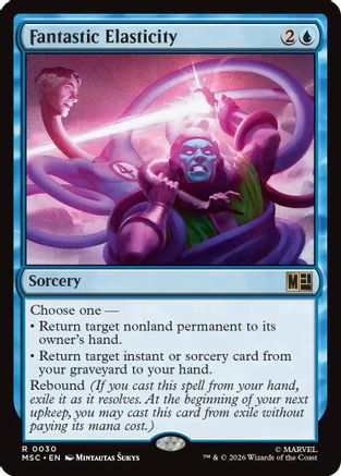 Image of Fantastic Elasticity (Surge Foil) (MSC-030) - Commander: Marvel Super Heroes Foil