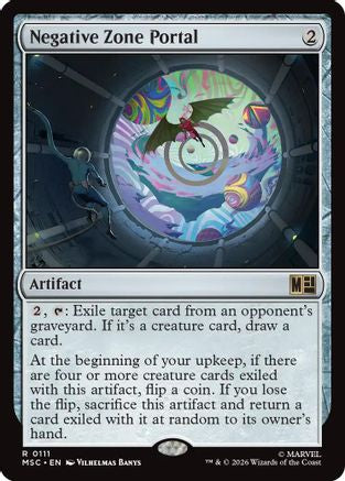 Image of Negative Zone Portal (Surge Foil) (MSC-111) - Commander: Marvel Super Heroes Foil