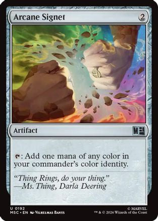 Image of Arcane Signet (0192) (MSC-192) - Commander: Marvel Super Heroes