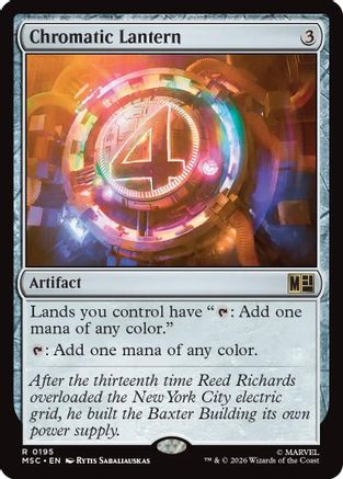 Image of Chromatic Lantern (Surge Foil) (MSC-195) - Commander: Marvel Super Heroes Foil