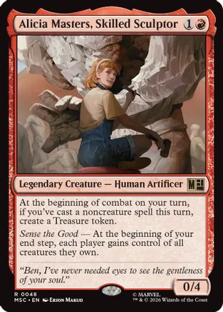 Image of Alicia Masters, Skilled Sculptor (MSC-048) - Commander: Marvel Super Heroes
