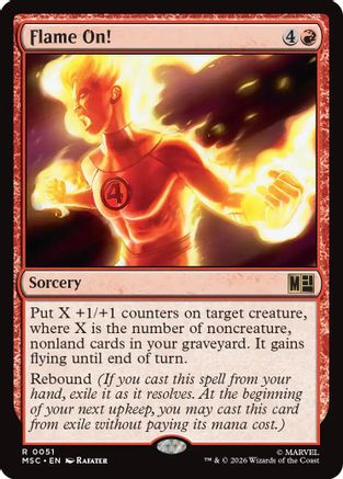 Image of Flame On! (MSC-051) - Commander: Marvel Super Heroes