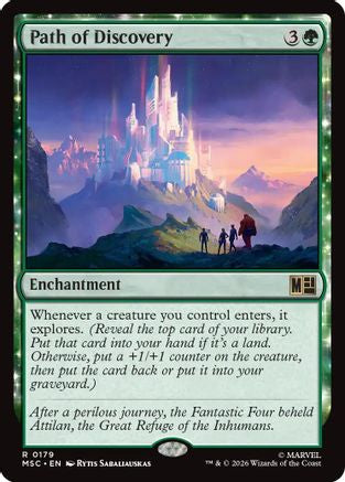 Image of Path of Discovery (Surge Foil) (MSC-179) - Commander: Marvel Super Heroes Foil