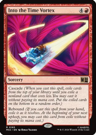 Image of Into the Time Vortex (Surge Foil) (MSC-165) - Commander: Marvel Super Heroes Foil
