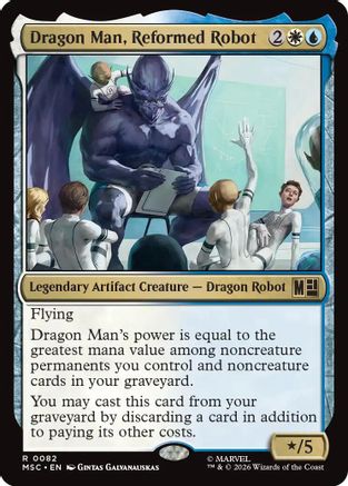 Image of Dragon Man, Reformed Robot (MSC-082) - Commander: Marvel Super Heroes