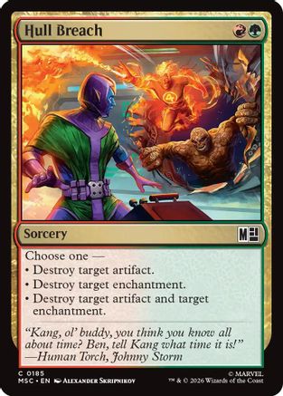 Image of Hull Breach (Surge Foil) (MSC-185) - Commander: Marvel Super Heroes Foil