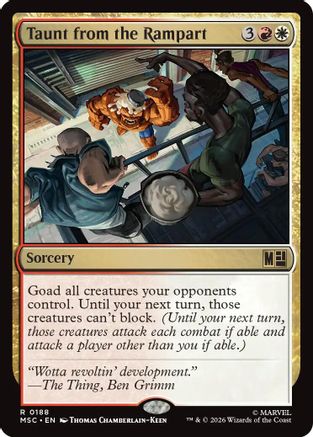 Image of Taunt from the Rampart (MSC-188) - Commander: Marvel Super Heroes