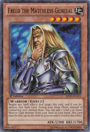 Image of Freed the Matchless General [BP01-EN123] Starfoil Rare