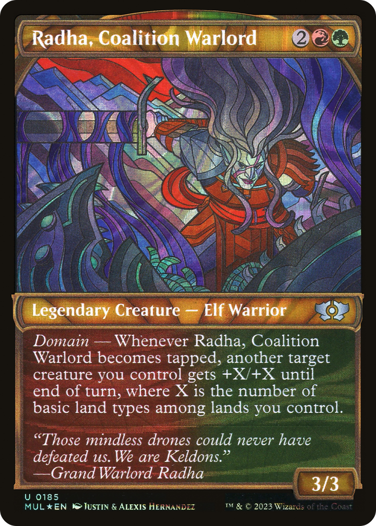 Image of Radha, Coalition Warlord (Halo Foil) [Multiverse Legends]