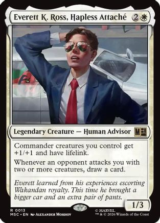 Image of Everett K. Ross, Hapless Attache (Surge Foil) (MSC-013) - Commander: Marvel Super Heroes Foil