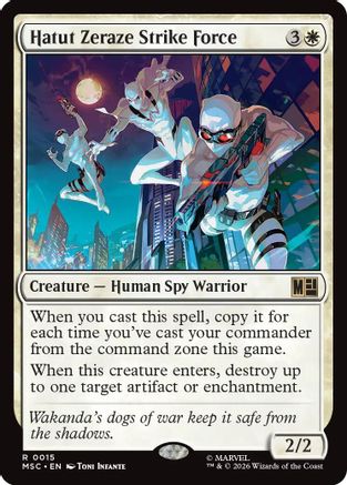 Image of Hatut Zeraze Strike Force (Surge Foil) (MSC-015) - Commander: Marvel Super Heroes Foil