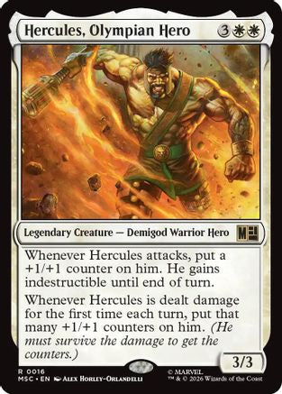 Image of Hercules, Olympian Hero (Surge Foil) (MSC-016) - Commander: Marvel Super Heroes Foil