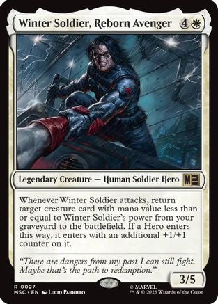 Image of Winter Soldier, Reborn Avenger (Surge Foil) (MSC-027) - Commander: Marvel Super Heroes Foil