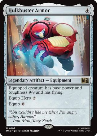 Image of Hulkbuster Armor (Surge Foil) (MSC-107) - Commander: Marvel Super Heroes Foil