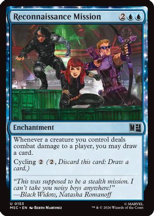 Image of Reconnaissance Mission (Surge Foil) (MSC-153) - Commander: Marvel Super Heroes Foil