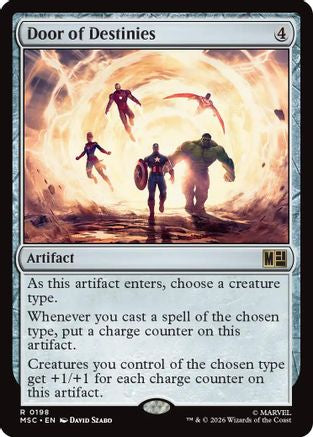 Image of Door of Destinies (Surge Foil) (MSC-198) - Commander: Marvel Super Heroes Foil