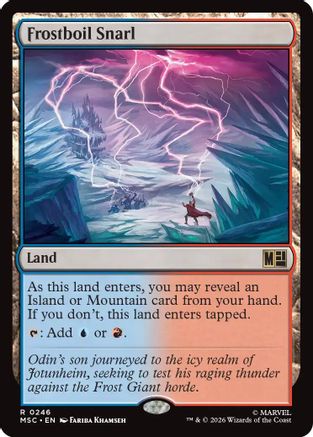 Image of Frostboil Snarl (Surge Foil) (MSC-246) - Commander: Marvel Super Heroes Foil
