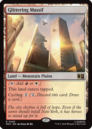Image of Glittering Massif (Surge Foil) (MSC-249) - Commander: Marvel Super Heroes Foil