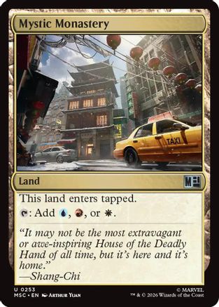 Image of Mystic Monastery (Surge Foil) (MSC-253) - Commander: Marvel Super Heroes Foil