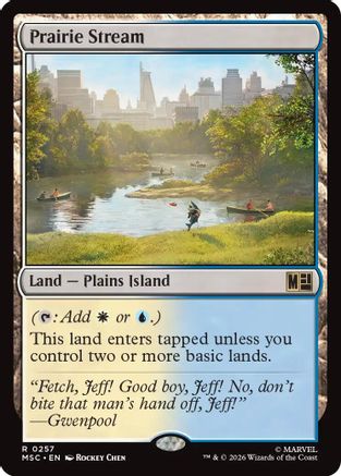 Image of Prairie Stream (Surge Foil) (MSC-257) - Commander: Marvel Super Heroes Foil