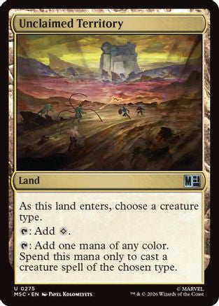 Image of Unclaimed Territory (Surge Foil) (MSC-275) - Commander: Marvel Super Heroes Foil