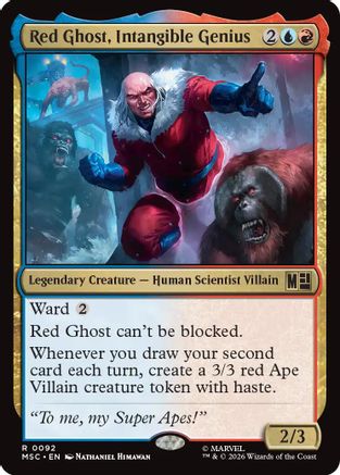 Image of Red Ghost, Intangible Genius (Surge Foil) (MSC-092) - Commander: Marvel Super Heroes Foil
