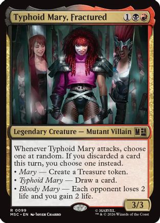 Image of Typhoid Mary, Fractured (MSC-099) - Commander: Marvel Super Heroes
