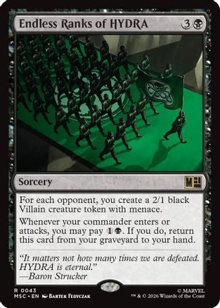 Image of Endless Ranks of HYDRA (MSC-043) - Commander: Marvel Super Heroes