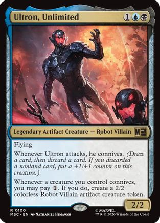 Image of Ultron, Unlimited (Surge Foil) (MSC-100) - Commander: Marvel Super Heroes Foil