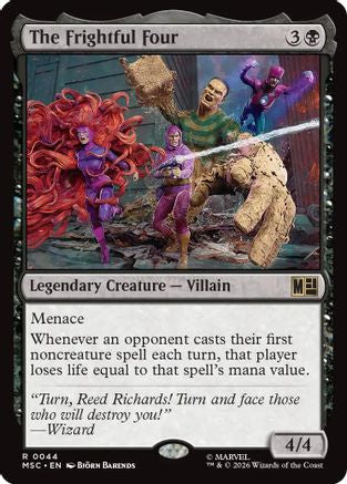 Image of The Frightful Four (Surge Foil) (MSC-044) - Commander: Marvel Super Heroes Foil